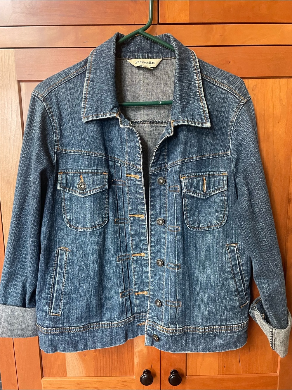 St. John's Bay Women's Medium Wash Denim Jacket